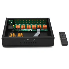 Hiend Version Remote Select Speaker Switcher/Amplifier Switcher 4 IN 2 OUT With Tube Amplifier Protection