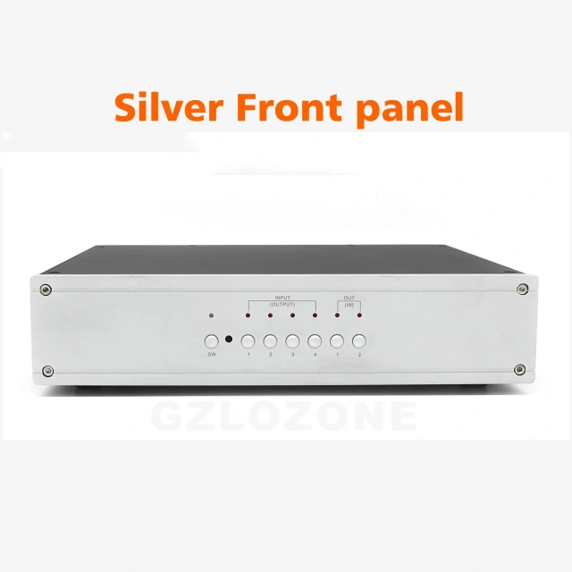 Hiend Version Remote Select Speaker Switcher/Amplifier Switcher 4 IN 2 OUT With Tube Amplifier Protection