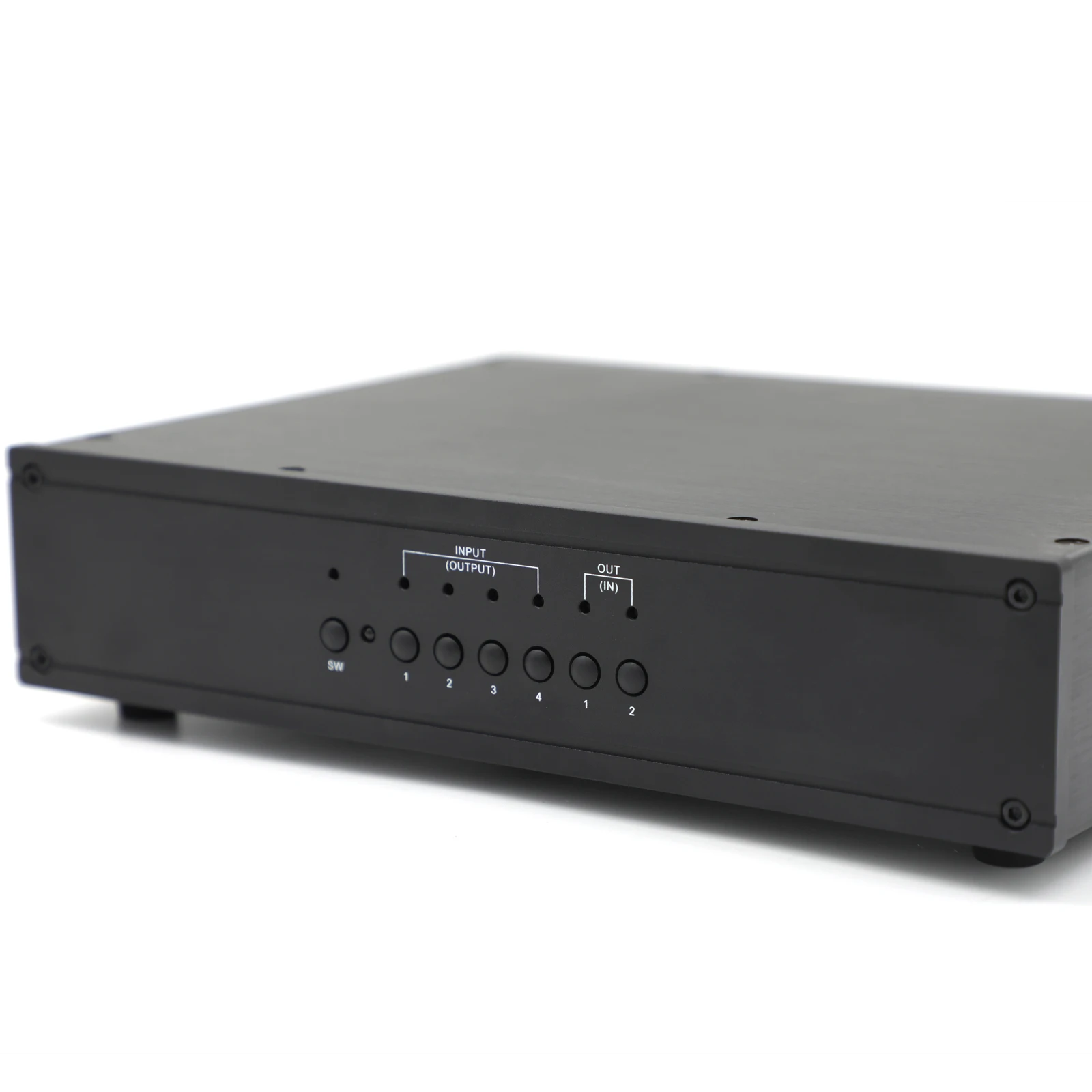 Hiend Version Remote Select Speaker Switcher/Amplifier Switcher 4 IN 2 OUT With Tube Amplifier Protection