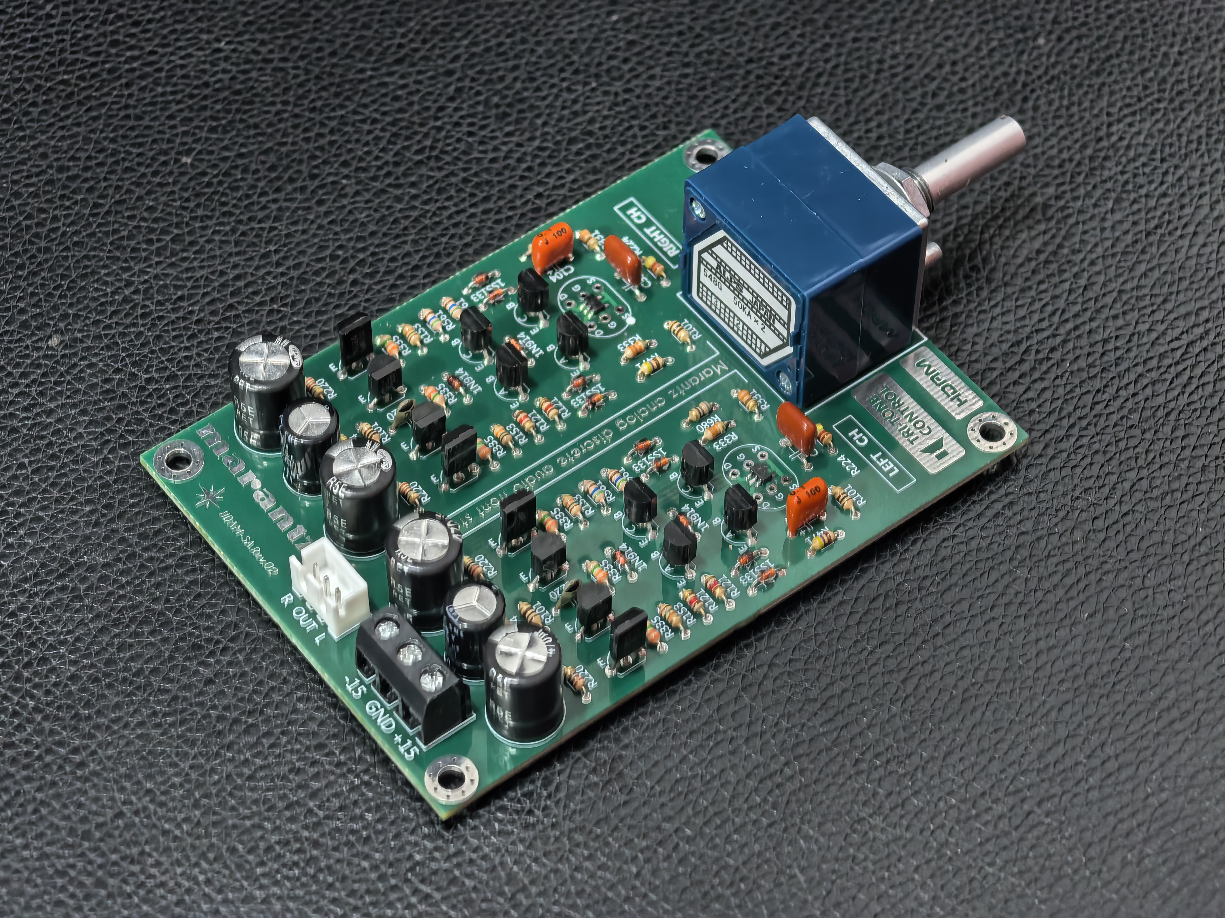 Hifi discrete field-effect transistor preamplifier board. base on the Marantz HDAM preamp circuit