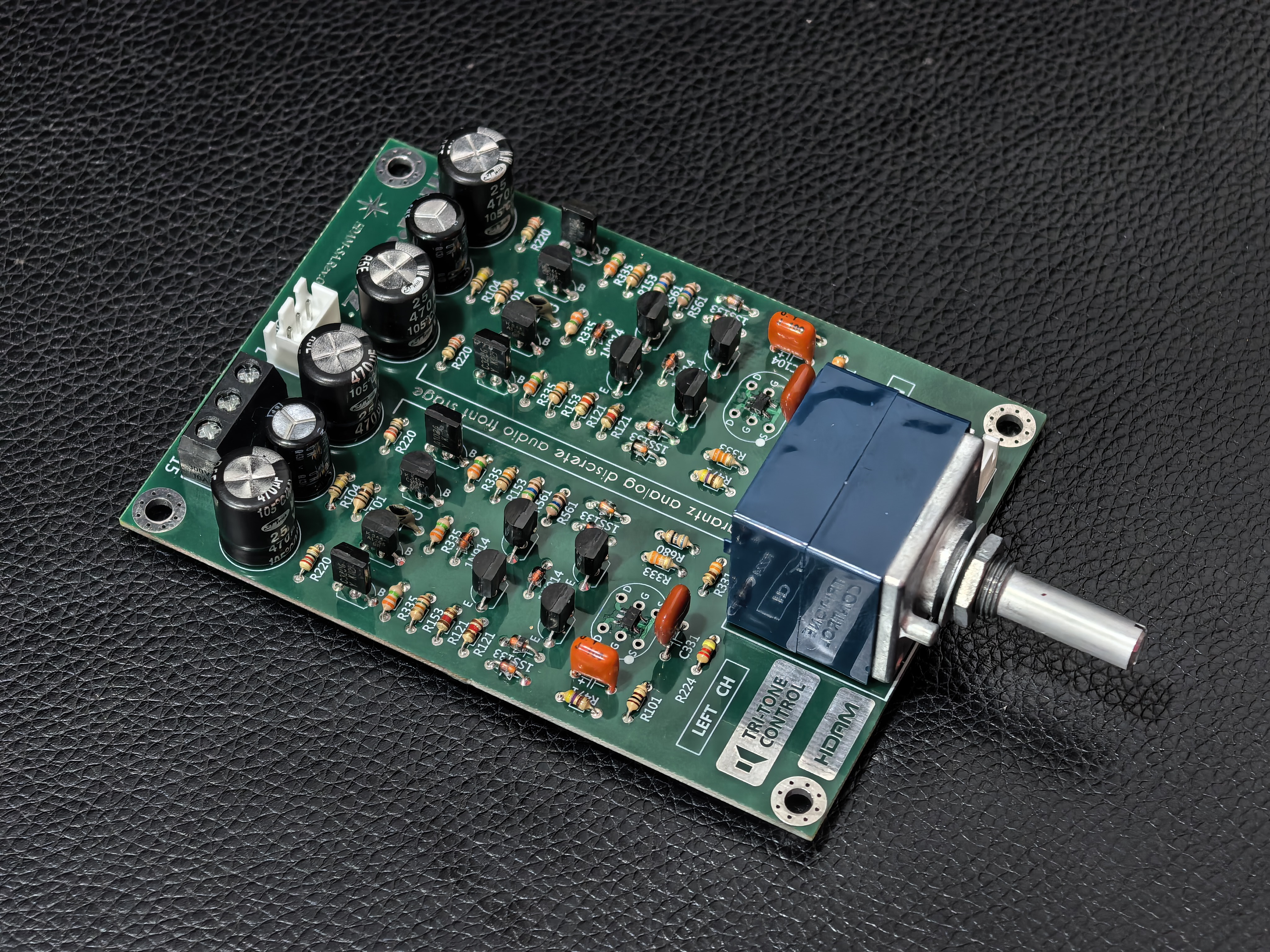 Hifi discrete field-effect transistor preamplifier board. base on the Marantz HDAM preamp circuit