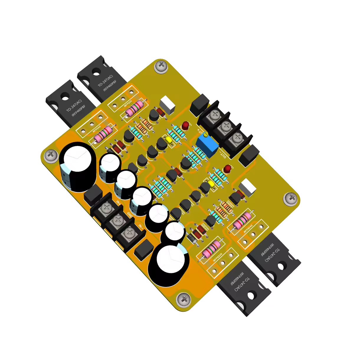 SIGMA22 +/-35V To 80V Dual‑Rail DC high power linear power supply board for amp