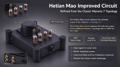 HiFi Tube Preamplifier Hetian Mao SRPP Vacuum Tube Preamp for Audiophile System