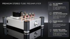 HiFi Tube Preamplifier Hetian Mao SRPP Vacuum Tube Preamp for Audiophile System