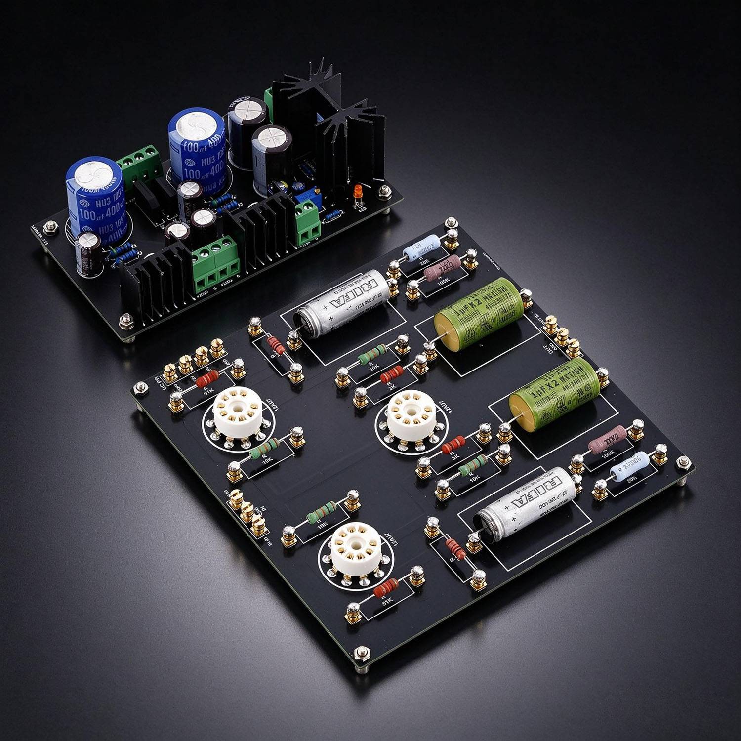 Hi end Ground Grid Preamp GG Tube Preamplifier Board With Power Supply Board Hi end Ground Grid Preamp GG Tube Preamplifier Board With Power Supply Board