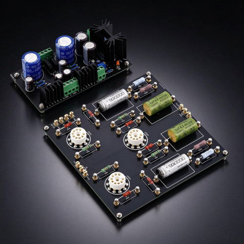 Hi end Ground Grid Preamp GG Tube Preamplifier Board With Power Supply Board Hi end Ground Grid Preamp GG Tube Preamplifier Board With Power Supply Board