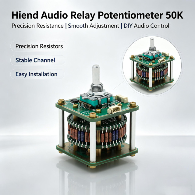 Hiend Remote control Relay potentiometer Stereo 50K Audio volume pot + display