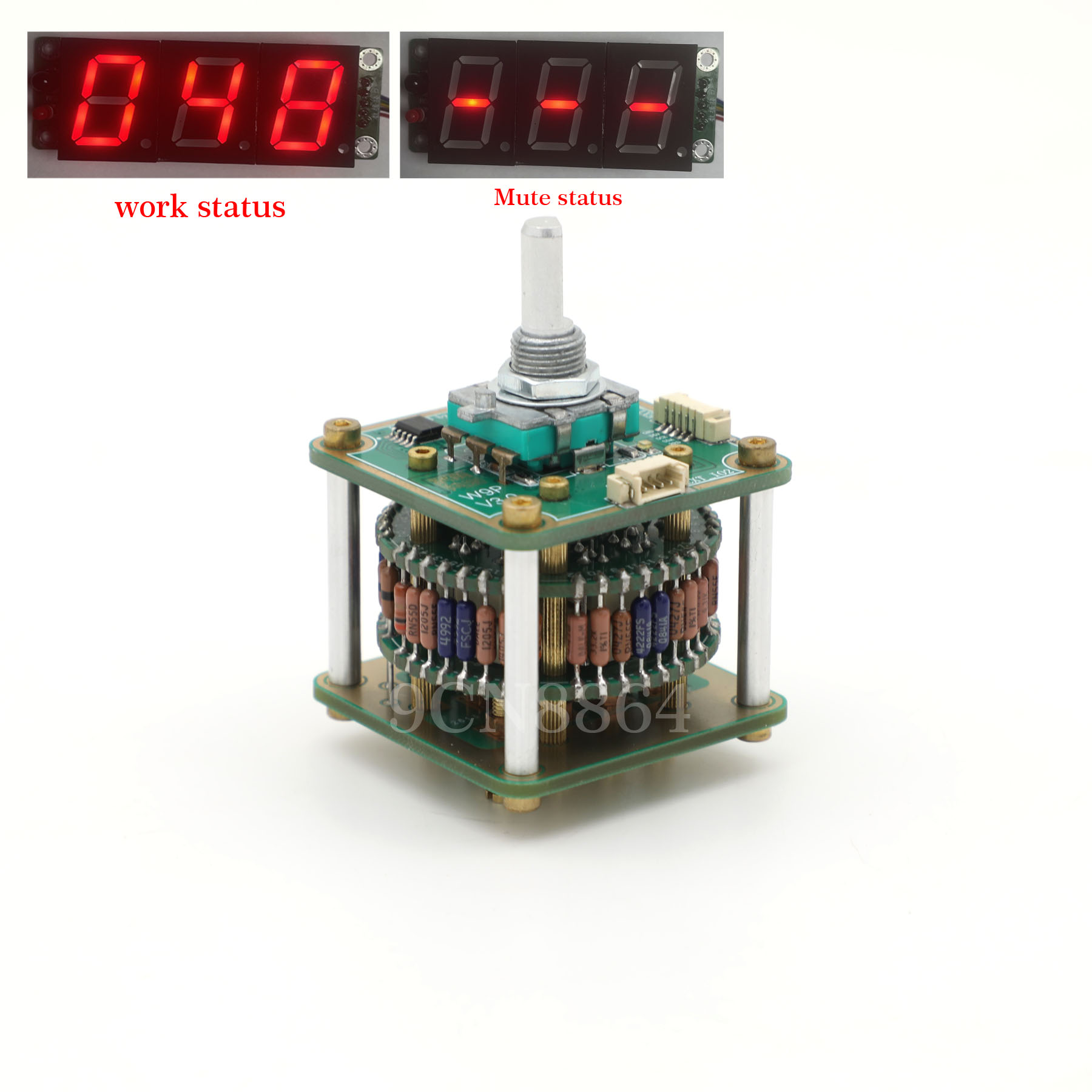 Hiend Remote control Relay potentiometer Stereo 50K Audio volume pot + display