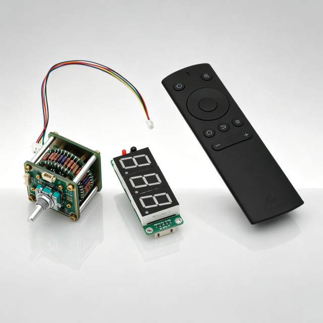 Hiend Remote control Relay potentiometer Stereo 50K Audio volume pot + display