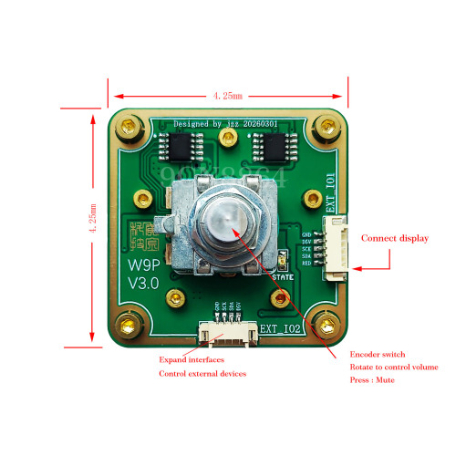 Hiend Remote control Relay potentiometer Stereo 50K Audio volume pot + display