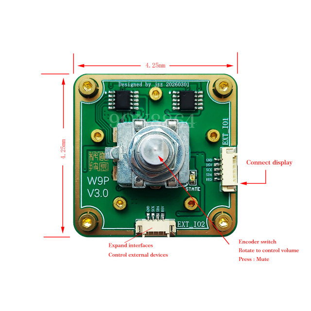 Hiend Remote control Relay potentiometer Stereo 50K Audio volume pot + display