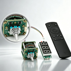 Hiend Remote control Relay potentiometer Stereo 50K Audio volume pot + display