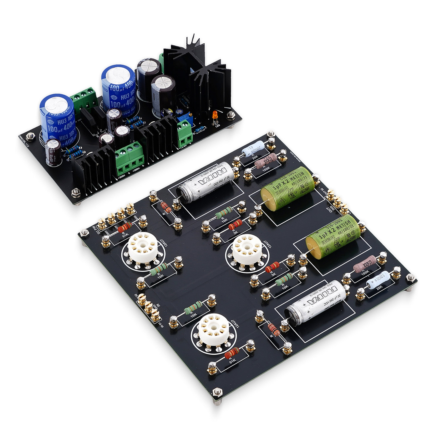 Hi end Ground Grid Preamp GG Tube Preamplifier Board With Power Supply Board Hi end Ground Grid Preamp GG Tube Preamplifier Board With Power Supply Board
