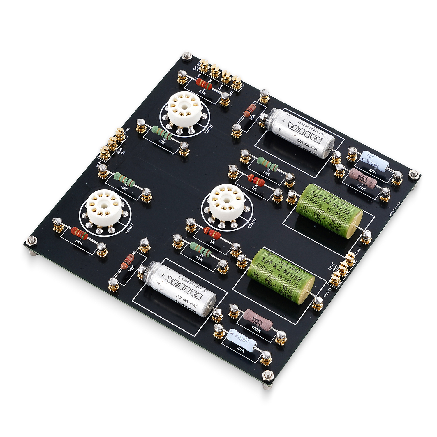 Hi end Ground Grid Preamp GG Tube Preamplifier Board With Power Supply Board Hi end Ground Grid Preamp GG Tube Preamplifier Board With Power Supply Board