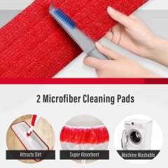 40cm flat spray mops with microfiber cloth refill
