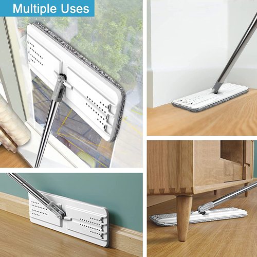 Hands Free Flat Floor Mop and Bucket