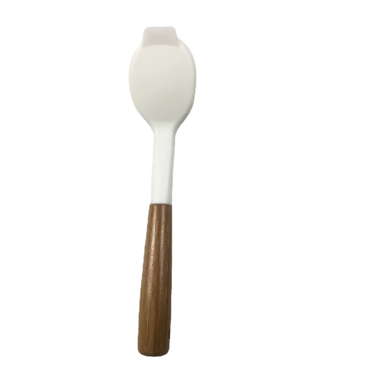 TPR brush with bamboo long handle