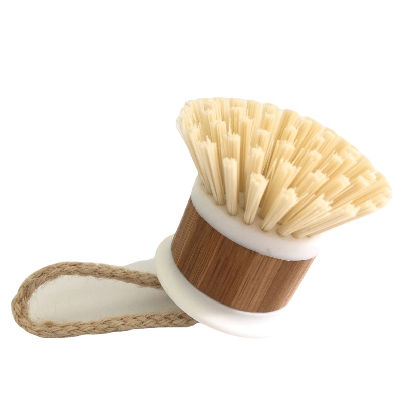 Bamboo Kitchen brush with string