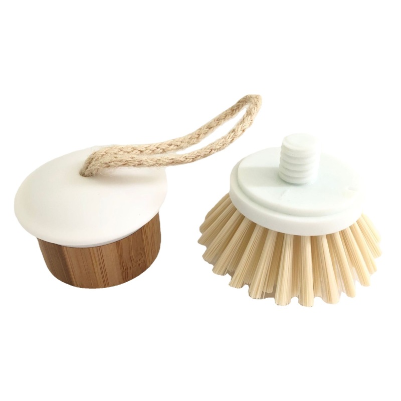 Bamboo Kitchen brush with string