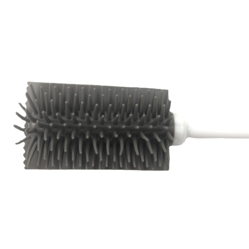 Rubber bottle brush with long TPR handle