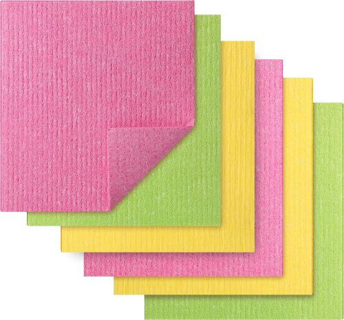  Dry &amp; Wet Use Wipe Cellulose Sponge Dish Cloth