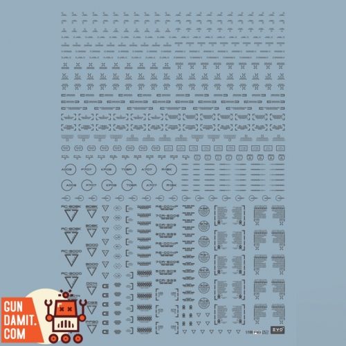 Evolution Studio RB02-G Universal Decal Gray Version