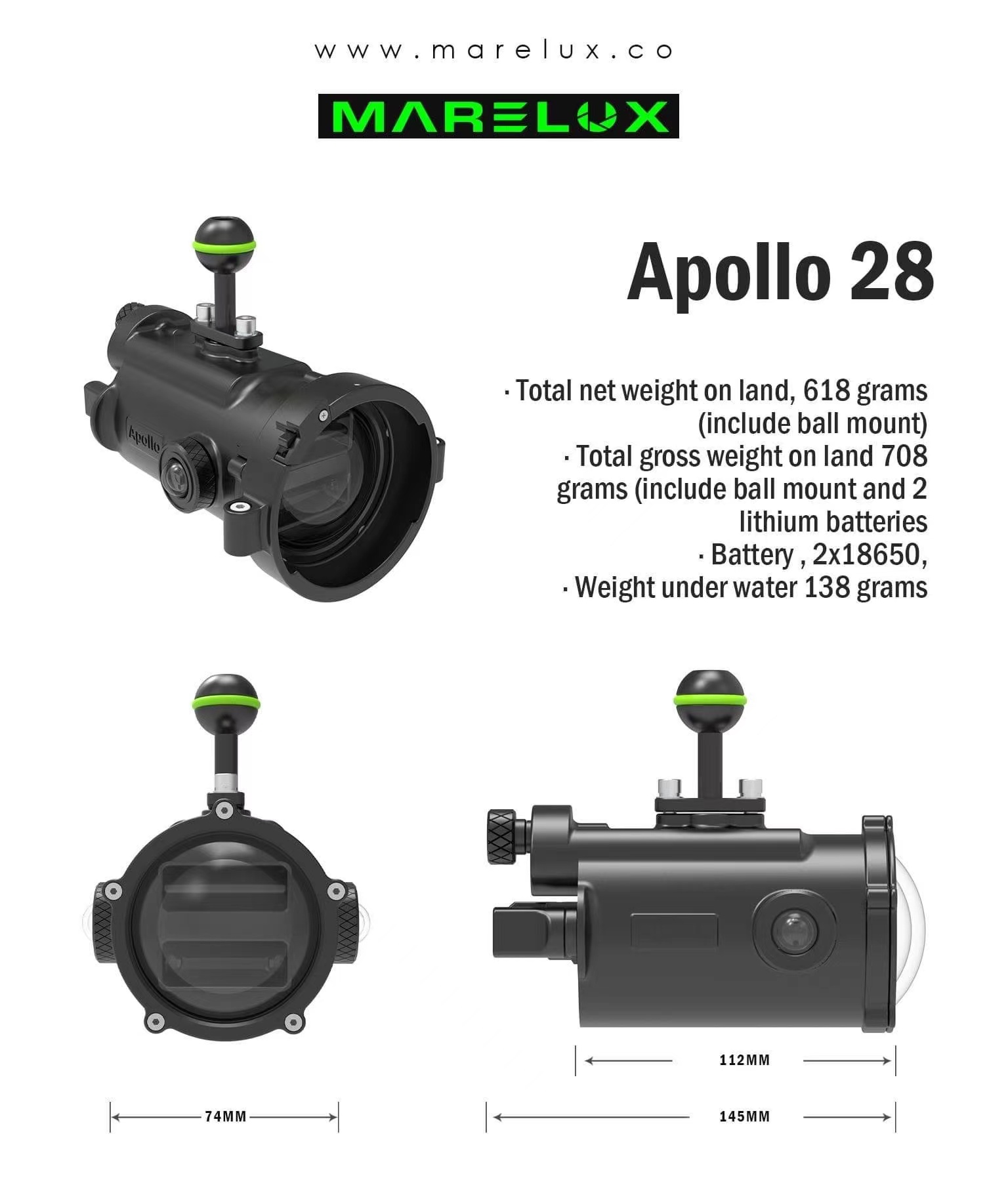 Marelux Announced New Product - Apollo 28 Strobe