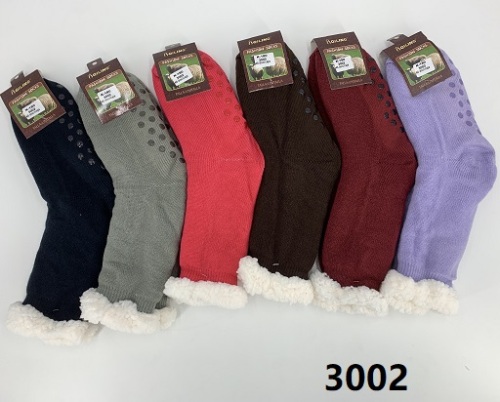 Calcetines de damas con chiporro y antideslizante