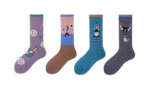 Calcetines de hombres con dibujos animados
