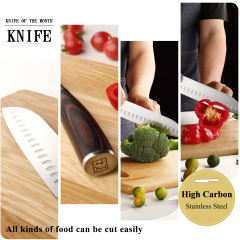 KEEMAKE 3PCS Premium Kitchen Knife Sets German Stainless Steel Professional Kitchen Knife with Pakka Wood Handle