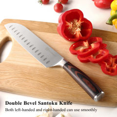 KEEMAKE 3PCS Premium Kitchen Knife Sets German Stainless Steel Professional Kitchen Knife with Pakka Wood Handle
