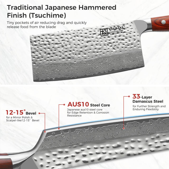 Meat Cleaver Knife Chinese Chef Knife 7inch