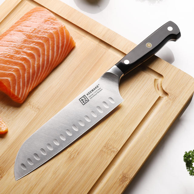 KEEMAKE Santoku Knife 7 inch, Japanese Chef Knife