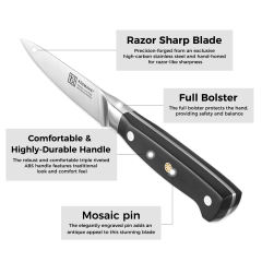 KEEMAKE Paring Knife 3.5 inch Small Fruit Knife