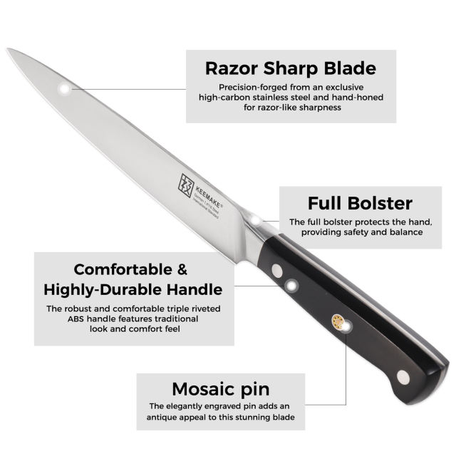 KEEMAKE Meat  Slicing Knife 8 inch Carving Knife