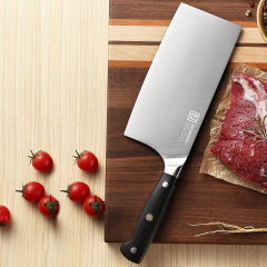 KEEMAKE- Meat Cleaver Knife Heavy Duty with Pakkawood Handle for Bone Cutting Chinese Vegetable Knife
