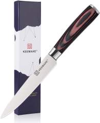 KEEMAKE Utility Knife 6 inch, Paring Knife with German High Carbon Stainless Steel 1.4116 Small Knife