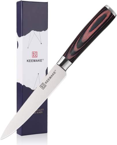 KEEMAKE Utility Knife 6 inch, Paring Knife with German High Carbon Stainless Steel 1.4116 Small Knife