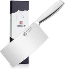 KEEMAKE Chinese Cleaver,  kitchen knife high carbon stainless steel 1.4116 for meat cutting