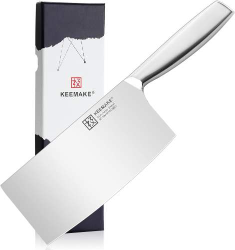 KEEMAKE Chinese Cleaver,  kitchen knife high carbon stainless steel 1.4116 for meat cutting