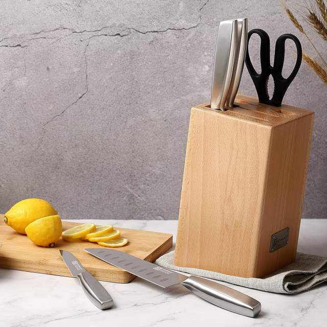 KEEMAKE 6pcs kitchen knife set high carbon stainless steel 1.4116 for meat & vegetable cutting
