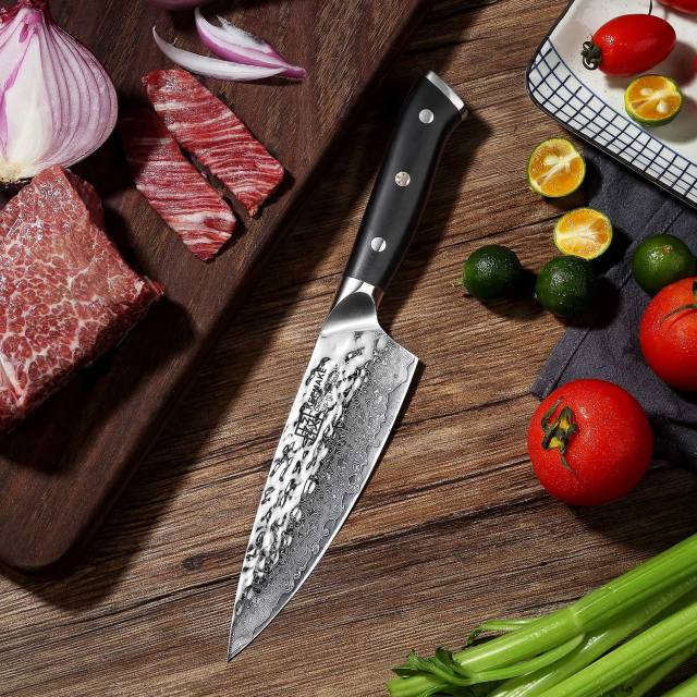 KEEMAKE Damascus 6.5 Inch Japanese Chef's Knife