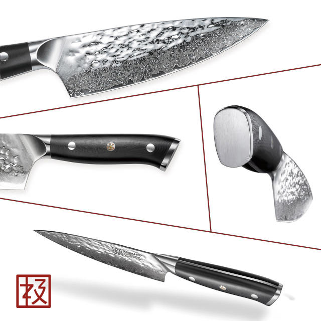 KEEMAKE Damascus 6.5 Inch Japanese Chef's Knife