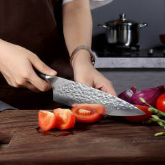 KEEMAKE Damascus 8 Inch Japanese Chef's Knife
