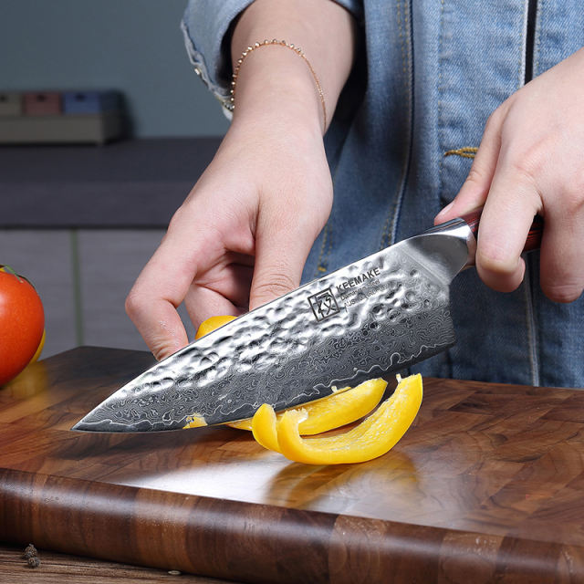 KEEMAKE Damascus Steel 6.5 Inch Gyuto Chef's Knife (16.5cm)