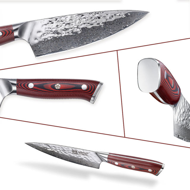 KEEMAKE Damascus Steel 6.5 Inch Gyuto Chef's Knife (16.5cm)