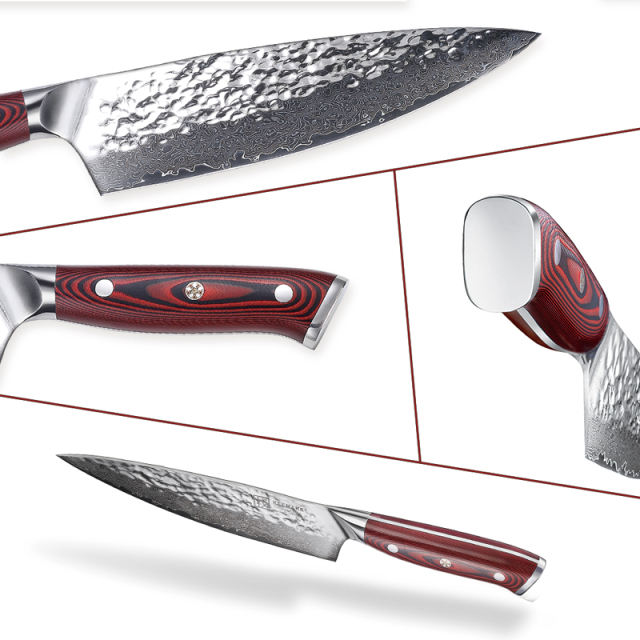 KEEMAKE Damascus Steel 8 Inch Gyuto Chef's Knife (20cm)