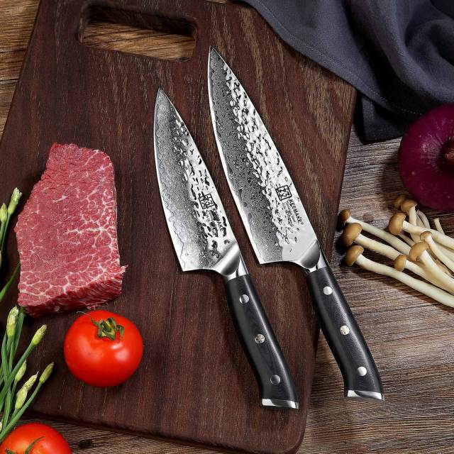 KEEMAKE Damascus 8 Inch Japanese Chef's Knife