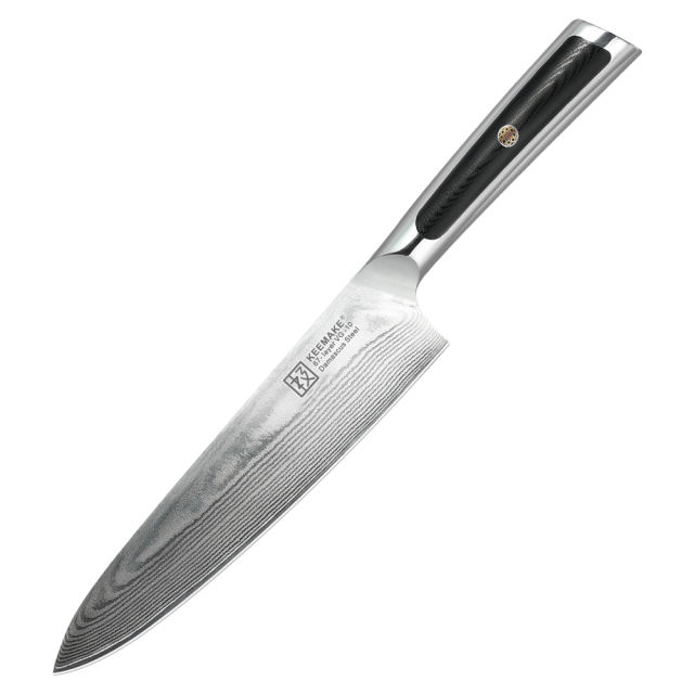 KEEMAKE-8 Inch Japanese Kitchen Gyuto Knife 67 Layers VG10 Damascus Steel Sharp Chef Knife with G10 Handle
