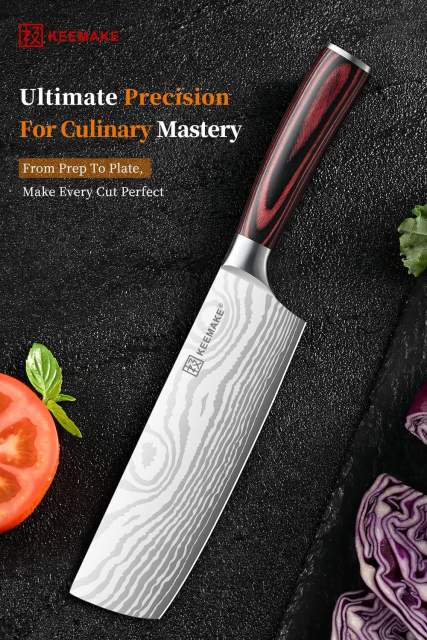 KEEMAKE 7 Inch Nakiri Knife